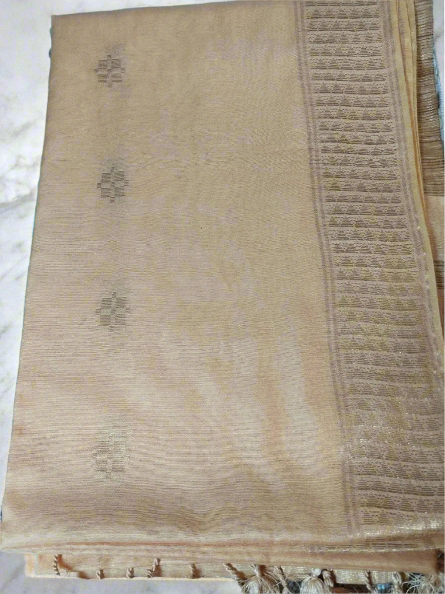 Sandal Cotton Viscose Saree