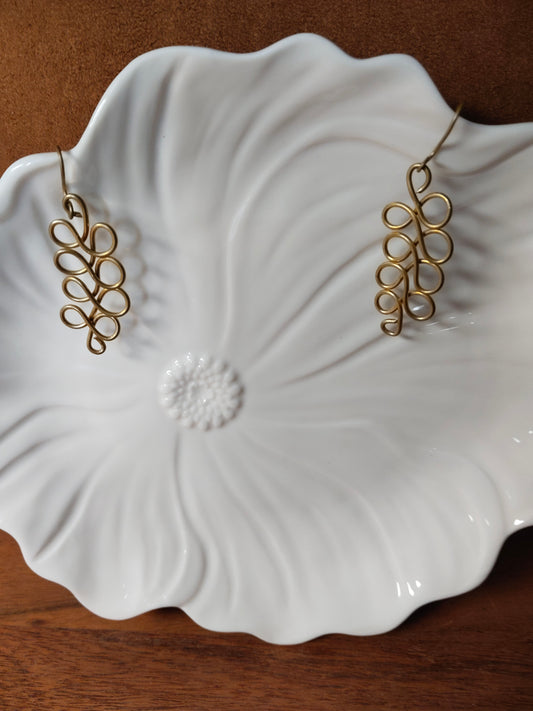 Dhokra Simple Spiral Earrings