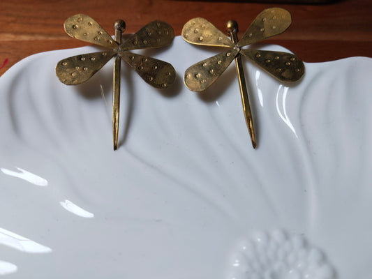Dhokra Brass Butterfly Earrings