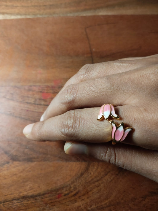 Pink Lotus Ring