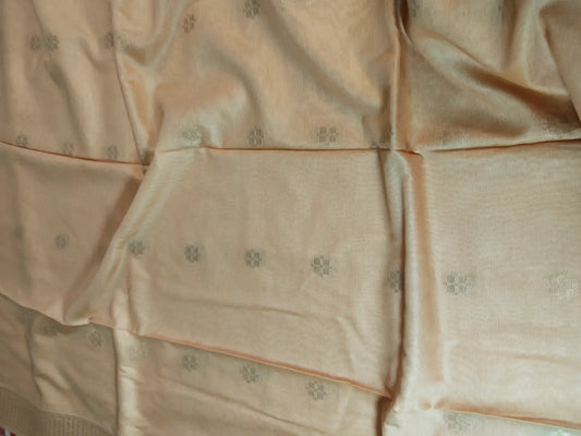 Sandal Cotton Viscose Saree