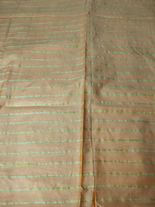 Peach Cotton Saree