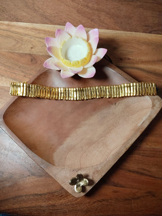 Gold Tone Brass Handmade Choker