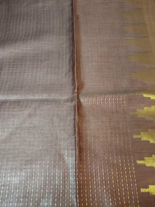 Dark Maroon Cotton Saree