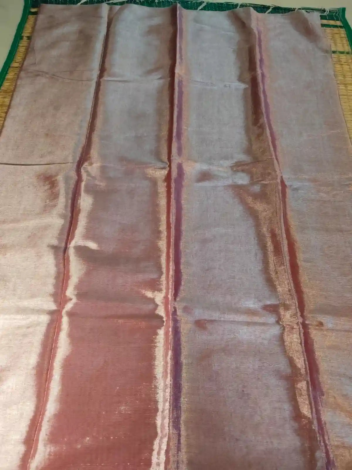 Pastel Coffee Handloom Tissue Saree