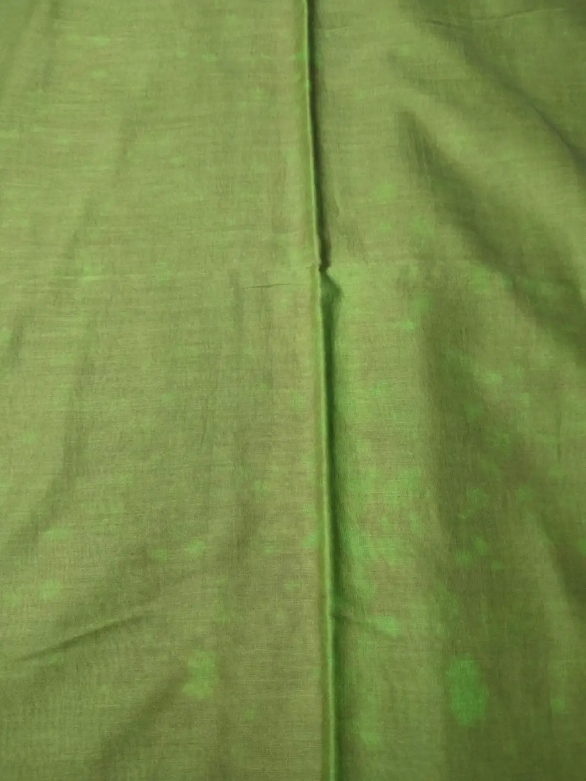 Blouse of Olive Green Mul Lehariya Saree