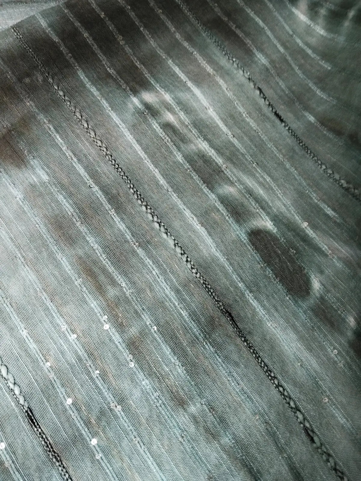 Dark Green Cotton Silk Shibori Saree