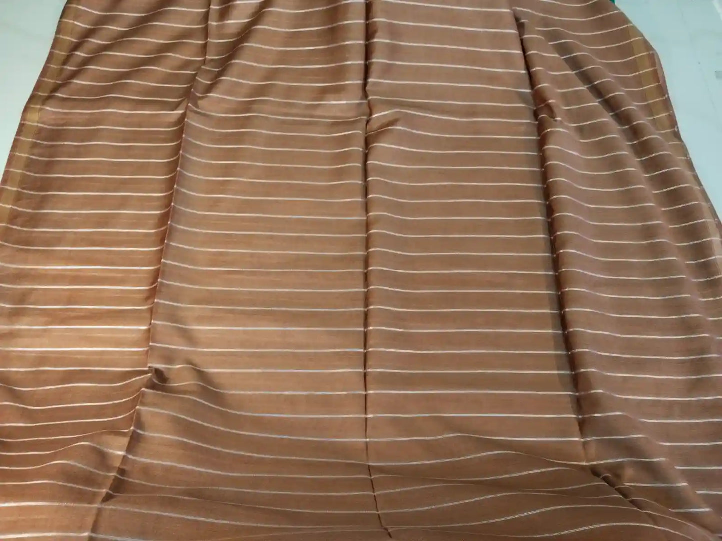 Beige Cotton Viscose Saree