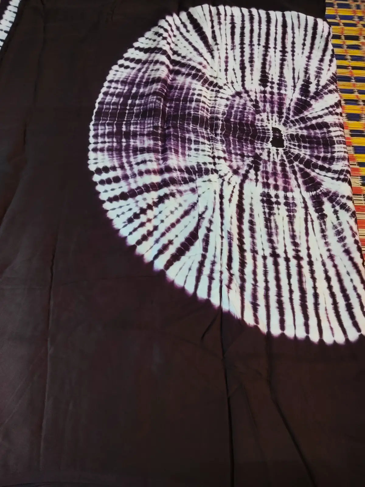 Pallu of Dark Purple Modal Silk Saree