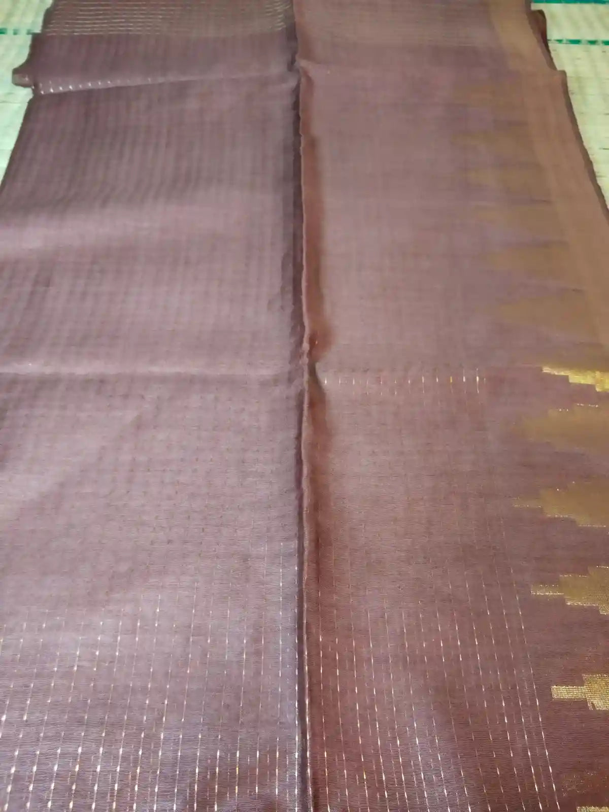 Dark Maroon Cotton Saree