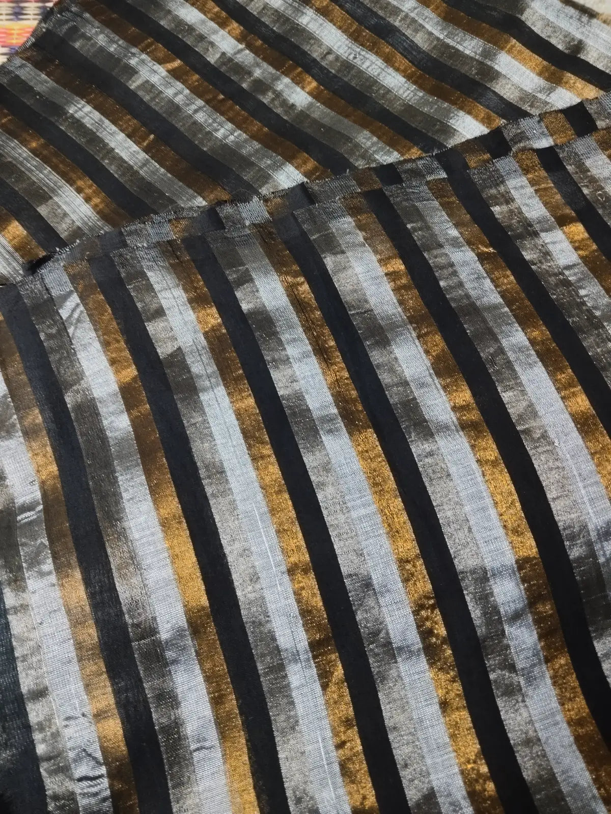 Black Handloom Cotton Saree