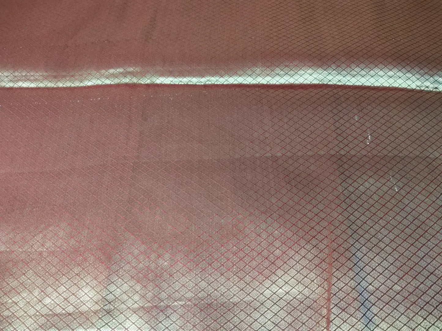 Blouse of Lilac Handwoven Semi Silk Saree with Jaal Design