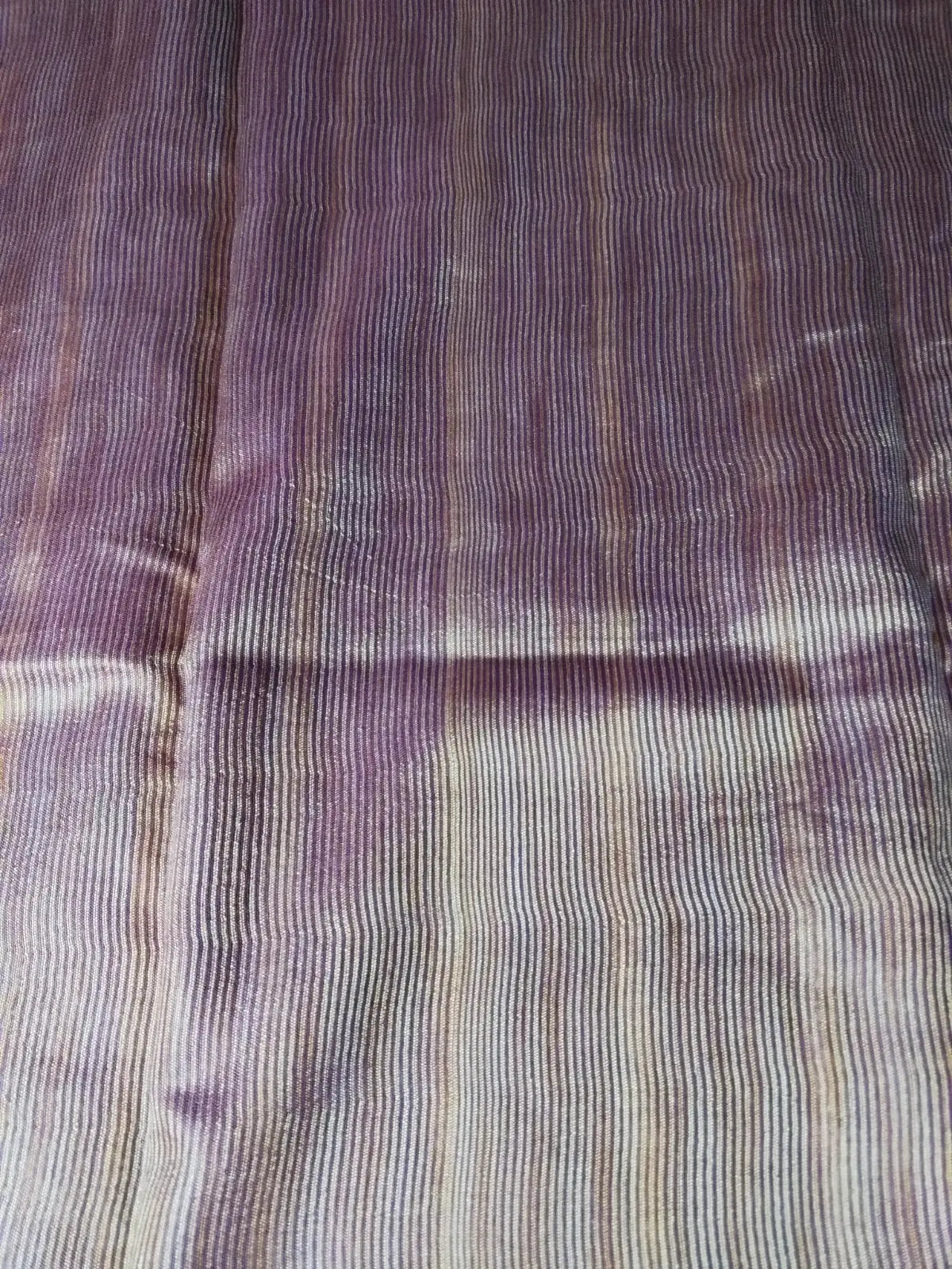 Blouse of Purple Cotton Silk Saree