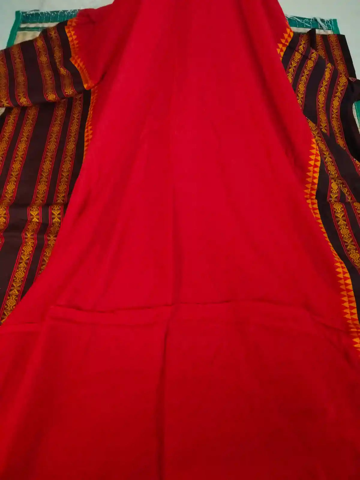 Red Handloom Cotton Saree