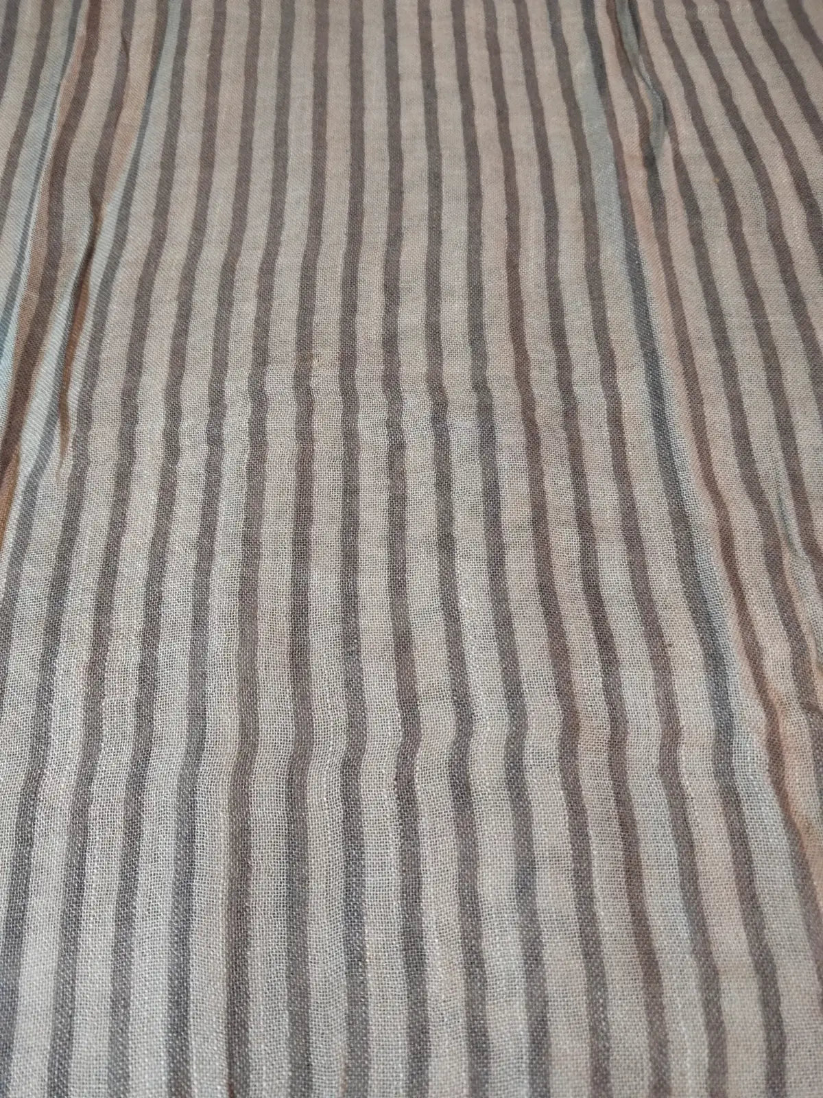 Blouse of Maroon & Ash Organic Linen Saree