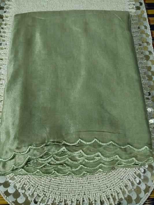 Green Handloom Cotton Silk Saree