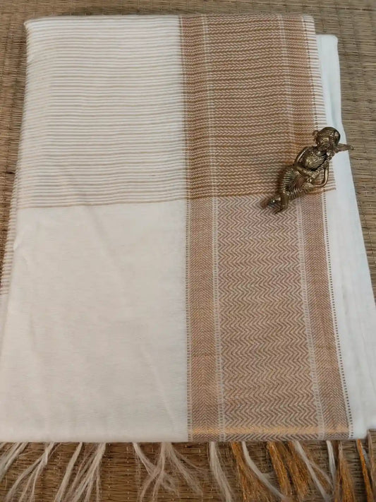 White Cotton Silk Sare