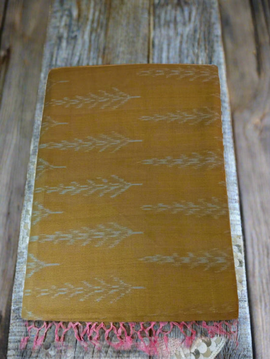 Olive Green Handloom Cotton Saree