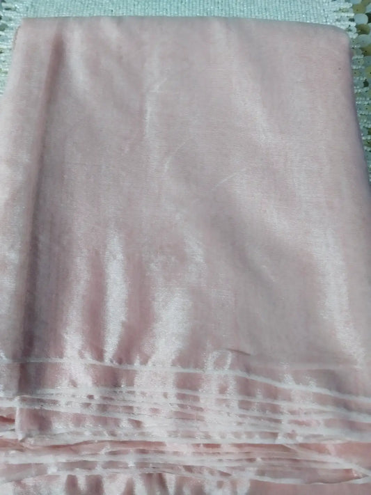 Pink Handloom Cotton Silk Saree