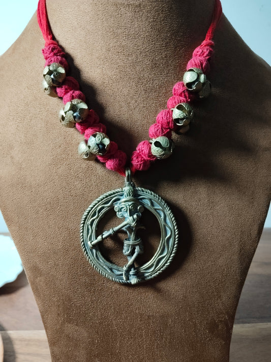 Dhokra Lord Krishna Necklace