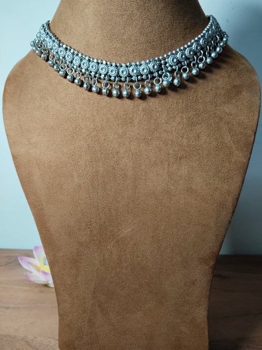Dual Sided Silver Necklace