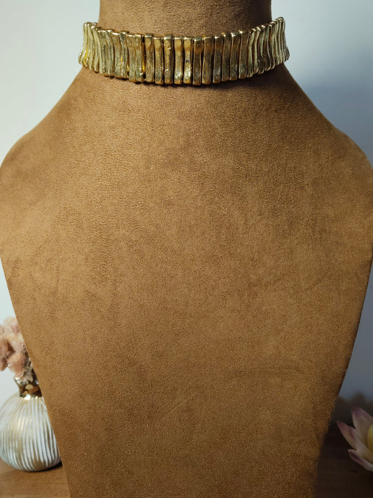 Gold Tone Brass Handmade Choker