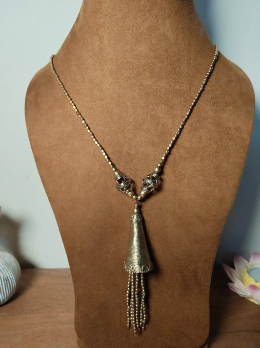 Dhokra Brass Long Chain