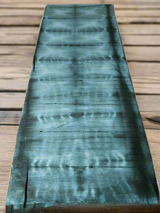 Dark Green Cotton Silk Shibori Saree