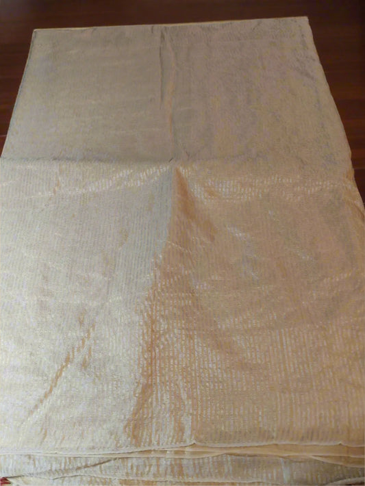 Light Yellow Handloom Cotton Silk Saree