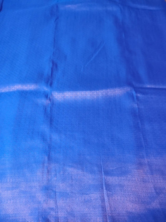 Violet Soft Silk Saree with Copper Zari Work