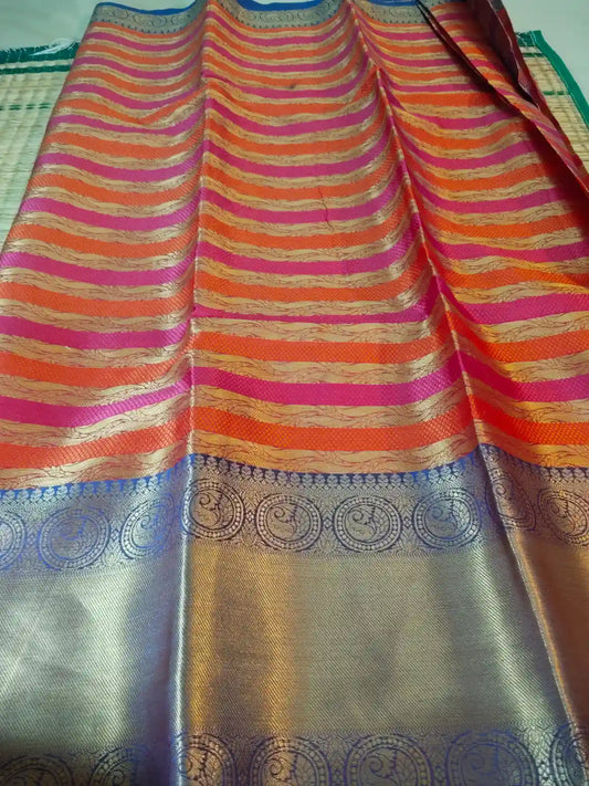 Magenta Kora Muslin Saree