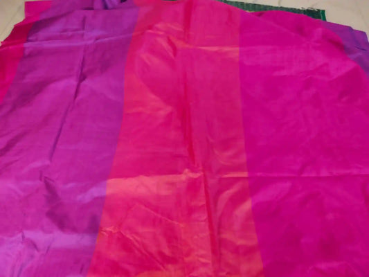 Pink Feather Light Silk Saree