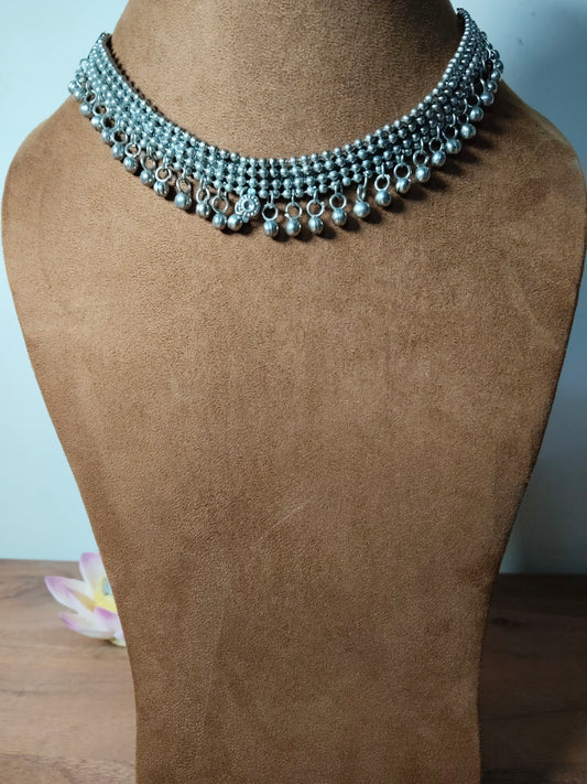 Dual Sided Silver Necklace