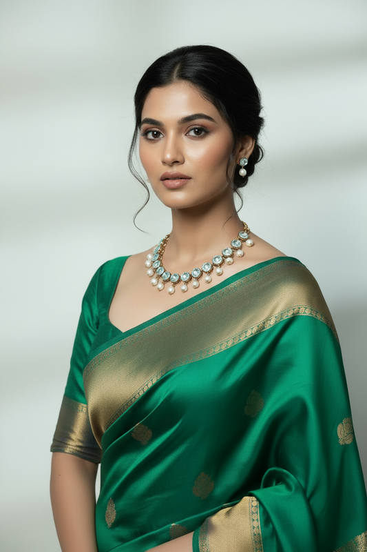 Kundan Pearl Necklace Set