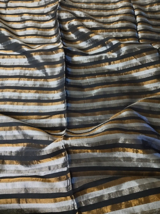 Black Handloom Cotton Saree