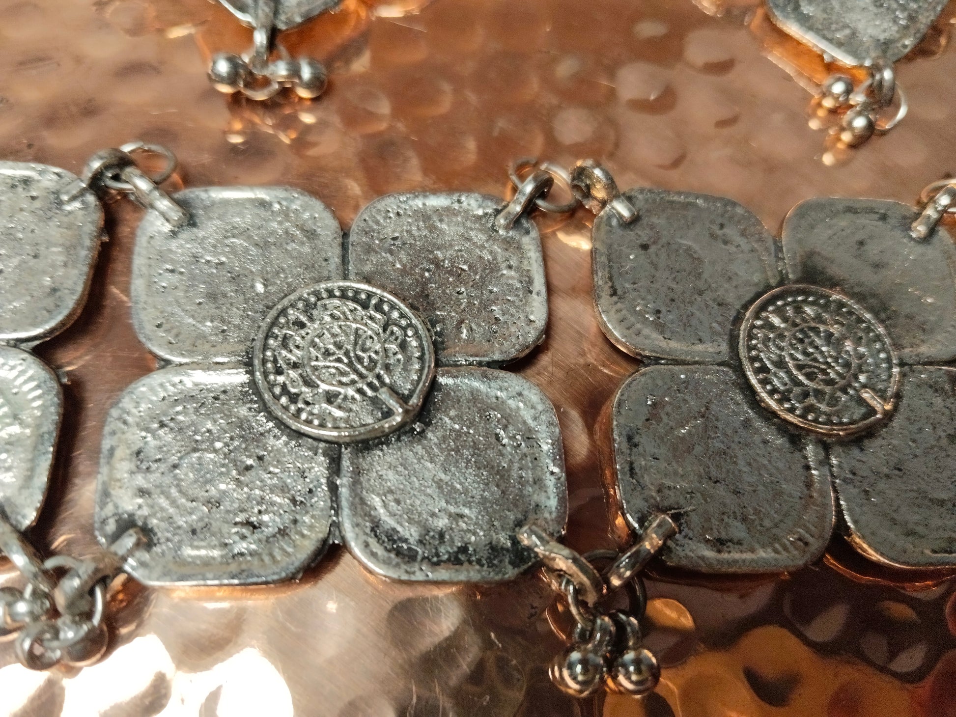 Silver 5 Paise Coins Necklace Set