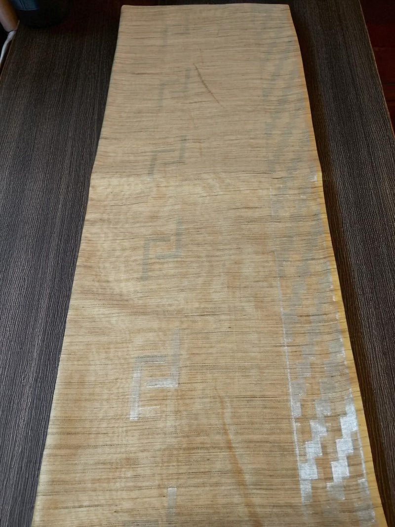 Beige Cotton Viscose Saree