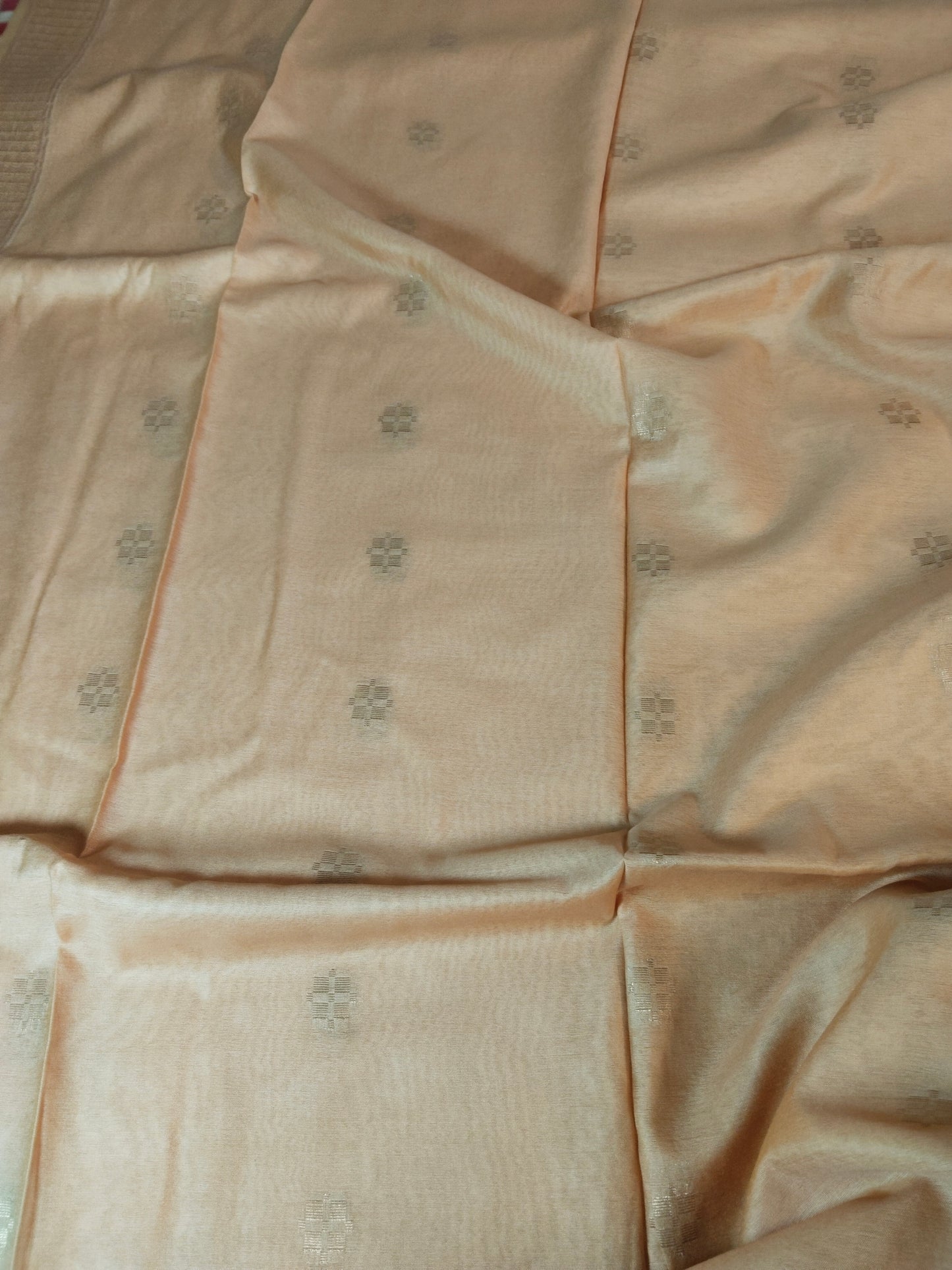 Sandal Cotton Viscose Saree