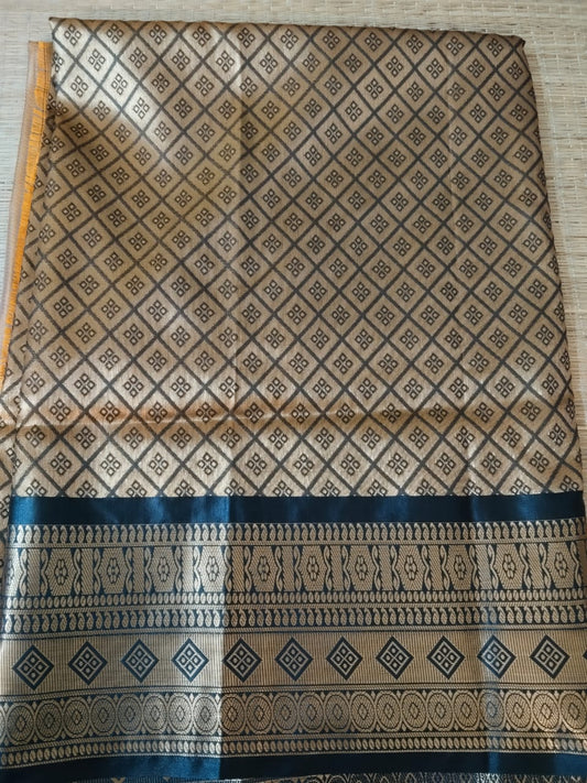 Sandal Kanchi Semi Silk Saree