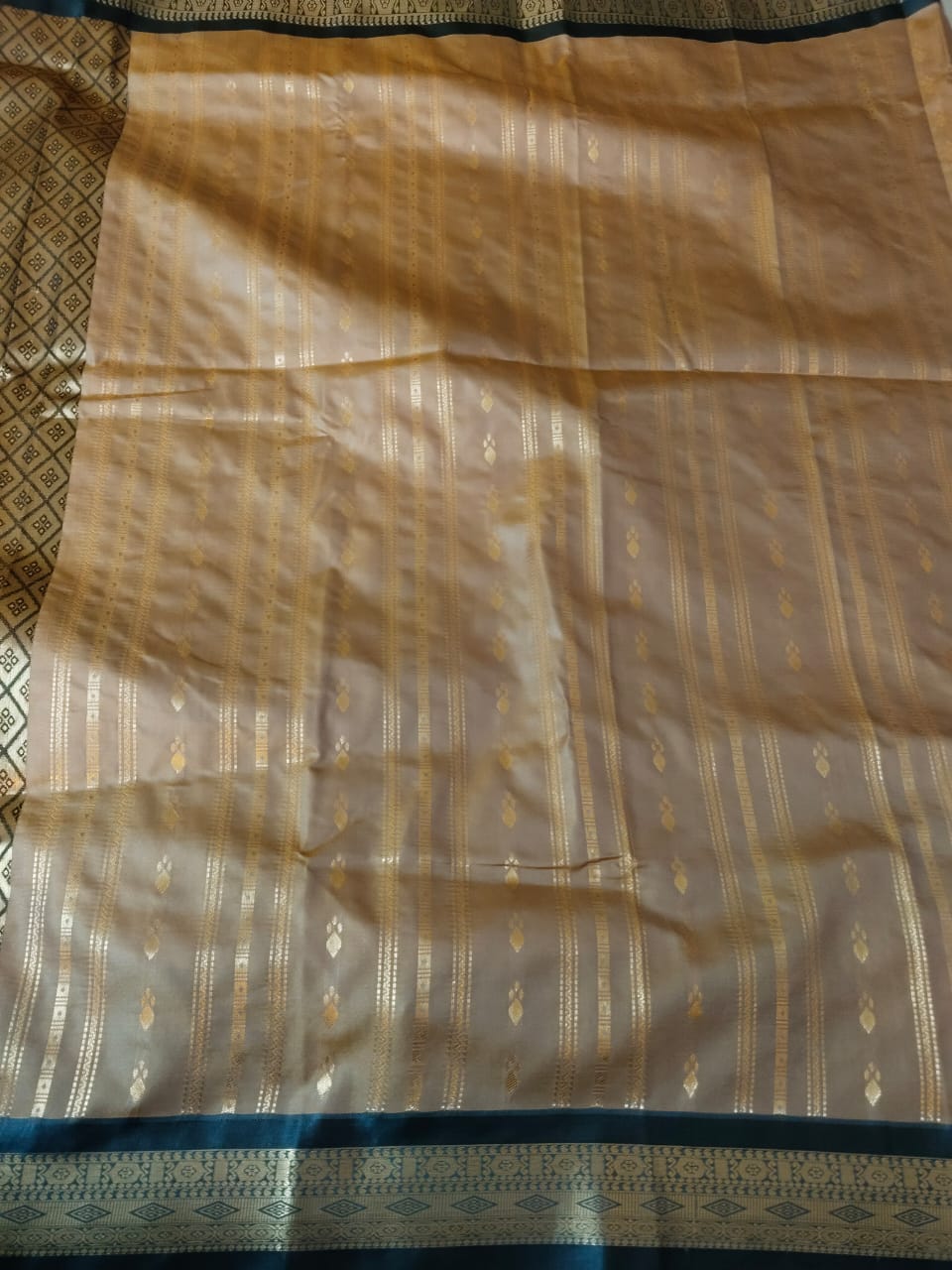 Sandal Kanchi Semi Silk Saree